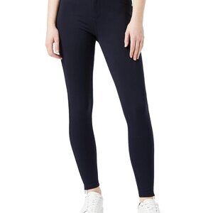 Ted Baker Women's Navy Blue 'Fioni' Ankle Zip Stretchy Pant